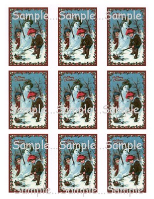 T10 - Vintage Snowman Image